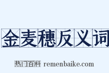 金麦穗反义词是什么意思的图片